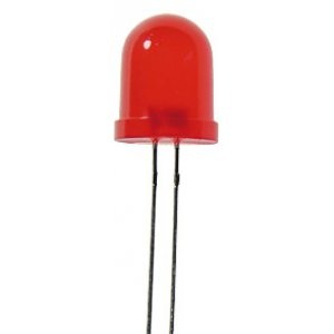 L-813SRD-G, Светодиод 10мм/красный/640нм/650-700мкд/60°