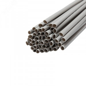 Трубка термоусадочная ТУТ нг 4,0/2,0 серая, термоусаживаемая трубка в метровой нарезке, не поддерживает горение