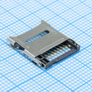 DS1139-06-08SS0BSR, Держатель карты памяти micro SD Н=1.8мм для поверхностного монтажа