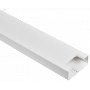 METRA Кабель-канал парапетный 130х50мм с крышкой шириной 75мм белый 638082