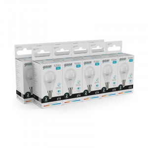 Лампа светодиодная Elementary 12Вт P45 шар 4100К нейтр. бел. E14 920лм 53122