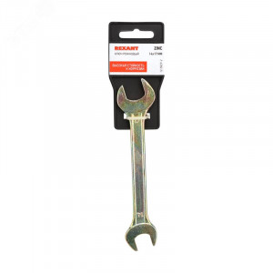 Ключ рожковый 14х17мм, желтый цинк 12-5829-2
