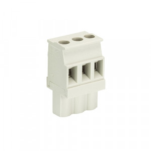 Розеточный разъем на кабель 8213 B/3 VL OB, Розеточный разъем, прямой, на кабель, шаг: 5.08 мм, 3 полюса, фиксация провода винтовая, исполнение: без маркировки, 400V, 12А, цвет: серый