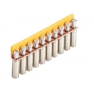 Соединительная перемычка IVB WK 4/D..- 10, Соединительная перемычка, 10 полюсов, неизолированная, винтовая, для клемм: WK 4/D1/2U; WK 4/D2/2U