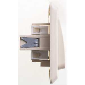 Выключатель 2-кл. СП Этюд 10А IP20 крем. SE BC10-002K