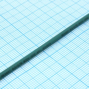 Трубка термоусадочная ТУТ нг 1,5/0,75 зеленая, термоусаживаемая трубка в метровой нарезке, не поддерживает горение