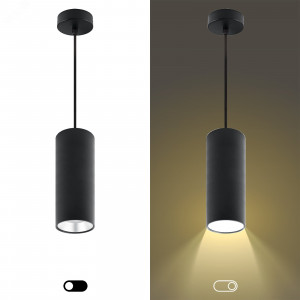 PL12 GX53 BK/SL Подсветка Подвесной светильник под лампу GX53, алюминий, цвет черный+серебро Б0048544