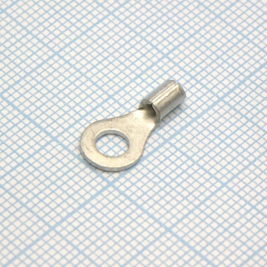GRNB 1.25-4L, наконечник кабельный кольцевой без изоляции d=4.3мм, сеч. пров.0.5-1.5мм2