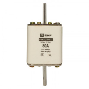 Плавкая вставка ППН-37 400/80А габарит 2 EKF