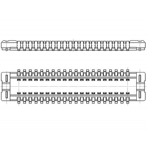 501591-2011, Межплатные и промежуточные соединители .4MM 20P V RECPT .9MM STACK HGHT