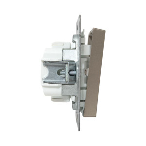 Механизм выключателя, двухклавишный, шампань Эпика EKF UP1-SWC-20