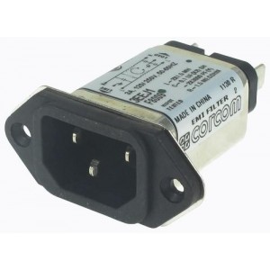 3EEJ1, Модули подачи электропитания переменного тока 3A IEC-1/4" FASTON FLANGE MOUNT