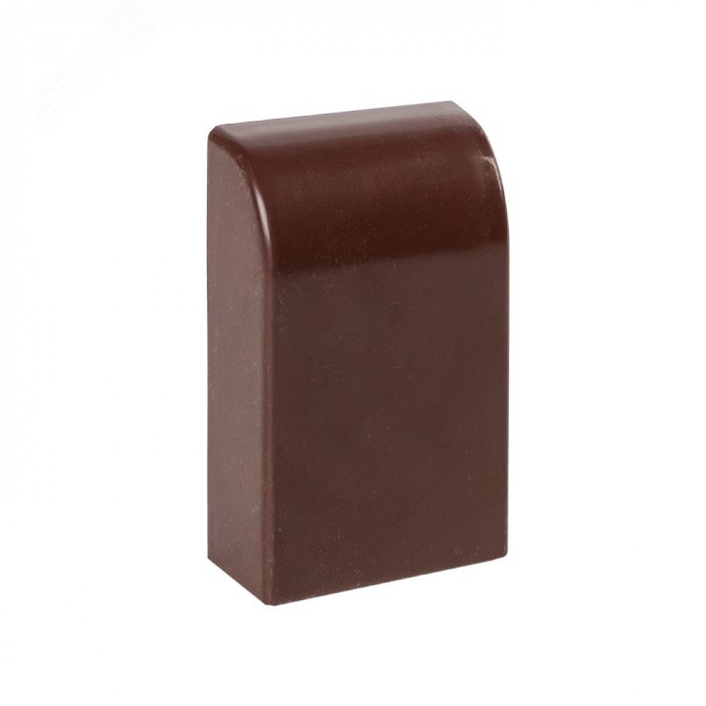 Изображение товара Заглушка торцевая 25х25 (4 шт) темное дерево EKF-Plast для кабельных каналов