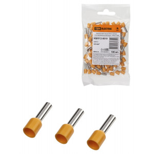 Наконечник-гильза Е4010 4,0мм2 с изолированным фланцем (100шт) SQ0512-0019