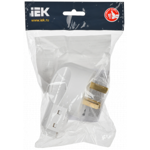 Вилка Впл10-К 32А разборная для плиты с заземл. бел. EVP10-032-K01