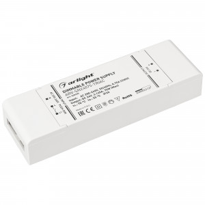 Блок питания ARV-SN24075-TRIAC (24V, 3.125A, 75W) 030935, Блок питания 24V с гальванической развязкой, ток 3,125А, 75 Вт, с управлением от симисторного настенного диммера (TRIAC) и/или с помощью функции Push-dim, без корректора мощности, PF>0,5. Рекомендуется для использования с настенными диммерами типа RL (рез