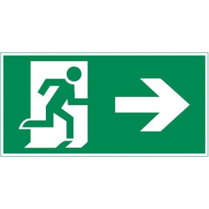 Пиктограмма "ФИГУРА / СТРЕЛКА ВПРАВО" 400х200мм для аварийно-эвакуационного светильника Vault V5-EM03-60.013.022