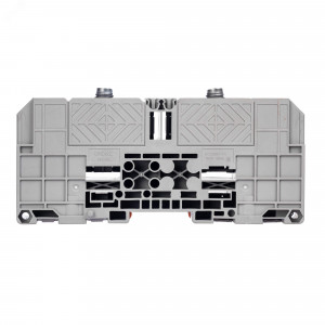 Клемма проходная, болтовой зажим, 2 точки подключения,  185 кв.мм, серая FER-185