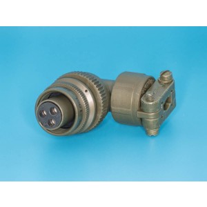MS3108E-10SL-3S, Разъём серии MS  3 контакта, гнездо на кабель, прямой угол