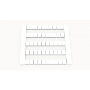 Маркировка (в кассетах) DEK5-50P-19-00Z(H), Кассета с маркировочными шильдиками, для клемм сечением 2,5 мм.кв., боковая, 50 шильдиков, нанесенные символы: чистая, размер шильдика: 4,8 x 5,5 мм, цвет: белый