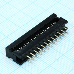 DS1018-242BX, FDC разъем для шлейфа на плату 24pin(2x12), шаг 2.54мм