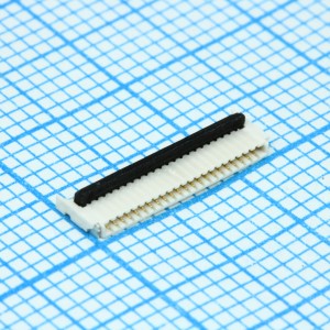 5034802200, Коннектор  FPC 22 контакта шаг 0.5мм угловой для поверхностного монтажа лента на катушке