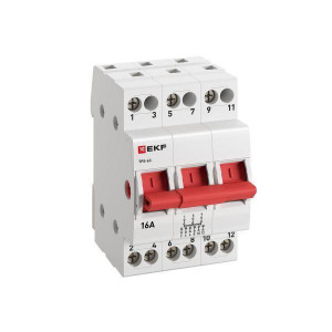 Переключатель трехпозиционный ТПС-63 3P 16А PROxima TPS316