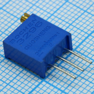 3296W-1-501, Потенциометр многооборотный керметный 500 Ом 0.5Вт PC PIN