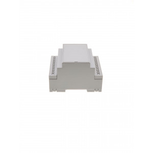 D4M-RU, Корпус на 4 модуля для установки на DIN-рейку, размеры: 90,2х57,5х71 мм, мат.: ABS-UL-94V0, цвет: светло-серый RAL7035. Под клеммные блоки шаг 5.08мм. Аналог корпуса Gainta D4MG