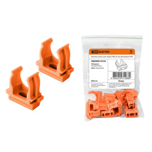 Крепеж-клипса для трубы ПНД 25 мм (10 шт.) оранжевая SQ0405-0123