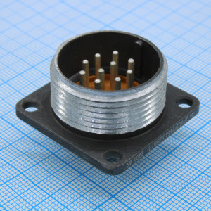 2РМДТ24Б10Ш5В1В, Соединитель цилиндрический низкочастотный негерметичный