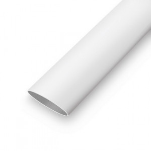 Трубка термоусадочная ТУТ нг 6/3 белая, Трубка термоусадочная 6/3 мм белая