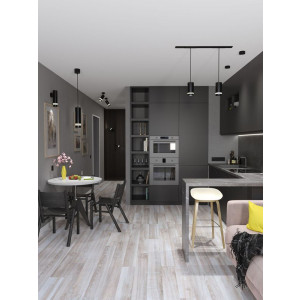 Светильник 4016 накладной потолочный под лампу GX53 черн. LT-UPB0-4016-GX53-1-K02