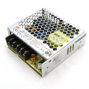 LRS-75-48, AC-DC, 76.8Вт, вход 85…264В AC, 47…63Гц / 120…370 В DC, выход 48В/1.6A, рег. вых ±10% , изоляция 3750В AC, в кожухе 99х97х30мм, -30…+70°С