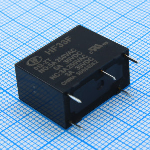 HF33F/012-ZT, Реле силовое катушка 12В 5А одна группа на переключение