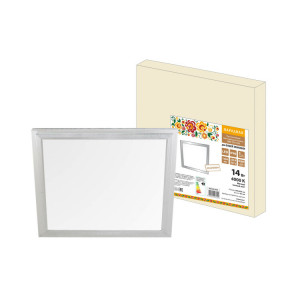 Ультратонкая светодиодная панель серии СВО 295х295, 14 Вт, 4000 К, хром, Народная (без драйвера) SQ0329-0209