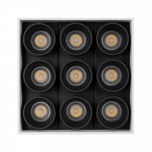 Светильник SP-ORIENT-SURFACE-TC-S95x95-20W Day4000 (WH, 30 deg, 230V) 031864, Накладной интерьерный светильник. Мощность 20 Вт, св. поток 1431 лм, 68 лм/Вт, дневной 4000 K, CRI>98, угол 30°, напряжение питания 230 В. Белый квадратный корпус из алюминия, степень защиты IP20. Размер: длина 95 мм, ширина 95 мм, высота 85 мм. Монтаж на