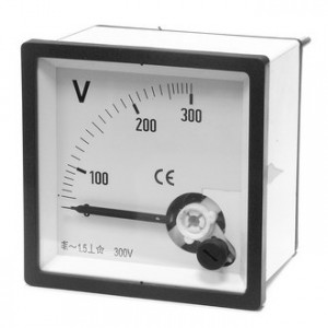 Вольтметр 300В   50ГЦ  (72Х72), Измерительная головка ACV 300V вертикального положения, класс точности 1,5