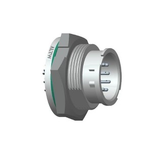 ACD-10PMMS-LC7001, Стандартный цилиндрический соединитель MID STAMP PIN, PNL LOCK 10PIN M CONN