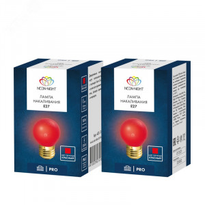 Лампа накаливания BL 10Вт E27 красн. 401-112