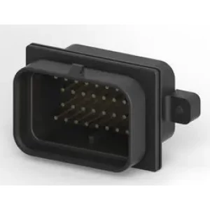 2-6447232-3, Корпус разъема штыревой четырехрядный на кабель