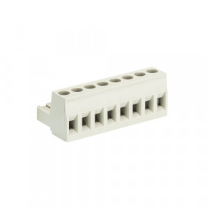 Розеточный разъем на кабель 8213 B/8 OB, Розеточный разъем, угловой, на кабель, шаг: 5.08 мм, 8 полюсов, фиксация провода винтовая, исполнение: без маркировки, 400V, 12А, цвет: серый