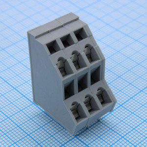 DG245H2-5.0-06P-11-00A(H), Нажимной безвинтовой клеммный блок 6 контактов. Зажим типа зажимная клеть. Серия DG245H2-5.0