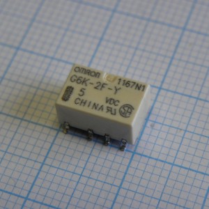 G6K-2FY-5DC, Signal Relay 5VDC 1A DPDT(10x7.8x5.2)mm