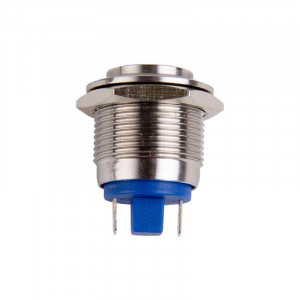 PBS-28B-4, Кнопка антивандальная d19 3A 250B (2c) OFF-(ON) выпуклая без фикс.