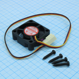 EC3010H12BA, Вентилятор 12В, 30х30х10мм, подшипник качения, 9000 об/мин