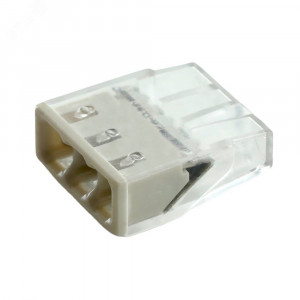 Клемма монтажная 3-проводная для 1-жильного проводника, 32389