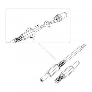 Разъем питания штекер 2.1х5.5х10мм 14-0311