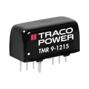 TMR 9-1211, Преобразователь DC-DC на печатную плату 12В на входе 1-канальный 5В 1.6A 9Вт 10-Pin SIP модуль