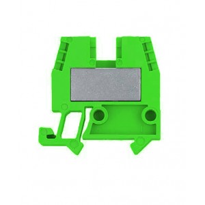 Проходная клемма (MINI) WKM 4/15 GN, Проходная клемма, MINI, боковой подвод кабеля, 2 точки подключения, тип фиксации провода: винтовой, номинальное сечение: 4 мм кв., 32A, 500V, ширина: 6 мм, цвет: зеленый, тип монтажа: DIN15